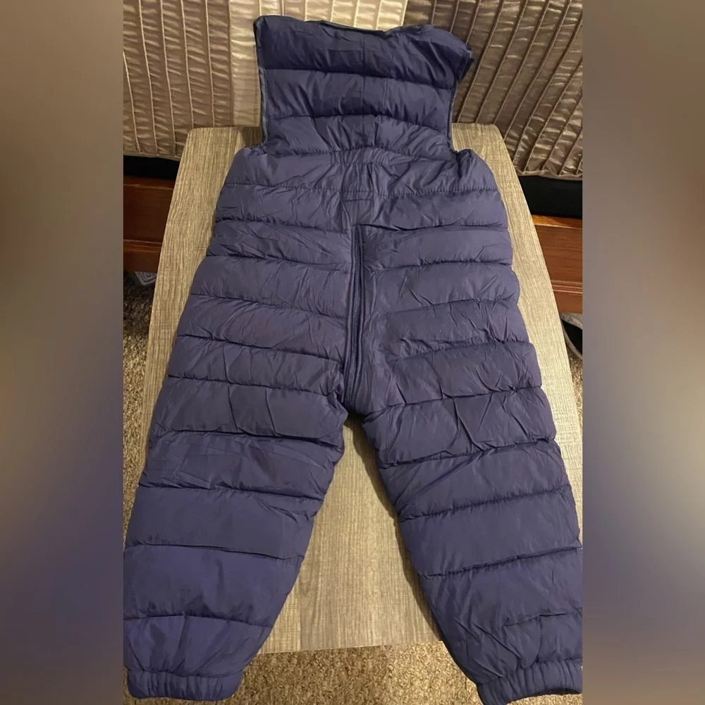 Snow Pants Overalls Zipper Jumpsuits -NEW - Toddler Girls/Boys Winter Warm 2-3T
